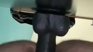 Fucking my dildo for the first time 