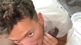 White Twink On BBC & Swallows Load !!