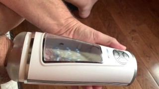 George Having Some Fun With His New Toy - Tasting His Own Cum