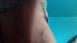 Oiling big chocolate cake 