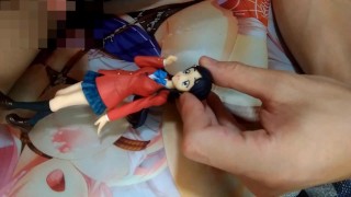 清楚お嬢様系制服JCフィギュアにぶっかけ顔射オナニーキモオタク男の喘ぎ声あり【ふたりはプリキュア雪城ほのか(キュアホワイト)】