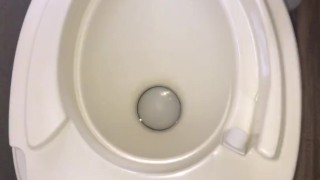 Watch my POV of filling up an empty water bottle full of my piss, then I J/O & CUM inside the bottle