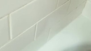 Masturbating in the bathtub pt.3