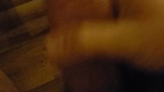 Husband jacking off while wife's asleep