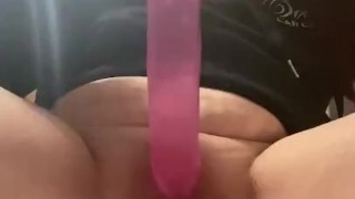 7inch Dildo in My Pussy Three