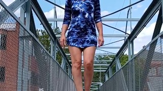 Sexxycandyxxx upskirt in public