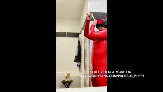 Urinal rubber puppy gay sex