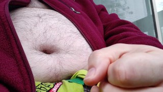 Risky Public Jerk On My Balcony In Winter (Part 2 - Cumshot)