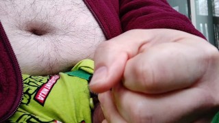 Risky Public Jerk On My Balcony In Winter (Part 2 - Cumshot)