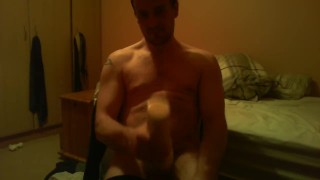 Sitting on chair watching porn fucking a felsh light till I ejaculate