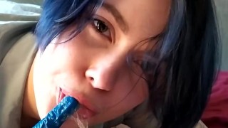 Just a quick blowjob from a dirty nurse