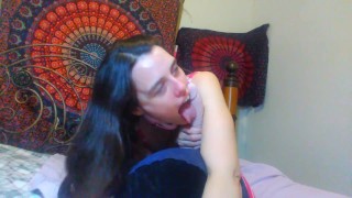 Sucking Cock You're my Master: Moaning Dildo Worship: Submissive Hot Slut PinkMoonLust from ONLYFANS