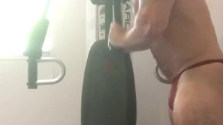 Part 3 OnlyfansBeefBeast Oil Workout & Flexing. Bodybuilder Musclebear Sweaty hot guy beef gym pose