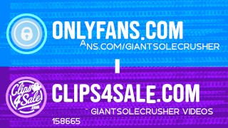 Size 13 Soles Fucked and CREAMED