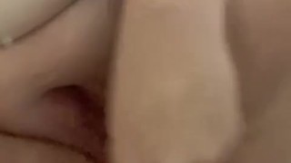 Playing with my wet,tight,pink pussy