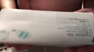 Lactating Fox applying estrogen patch W Protection