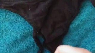 Omega13x cums all over his ex's panties