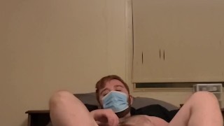 Jerking off wide feet big legs