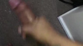 Jo till cums on floor