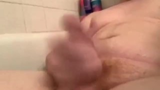Ginger Showing off Cock and Balls in bathroom