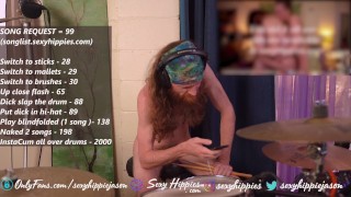 I CUM ALL OVER MY DRUMS LIVE ON CAM