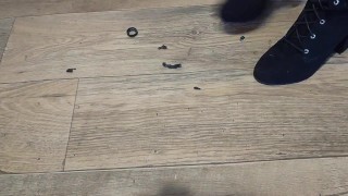 ASMR _ Dash Cam smash ( Far away view to close up )