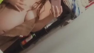 Pregnant Girl Does Towel Drop 