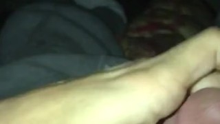 Pro lo was horny and had to get one off at night with everyone home