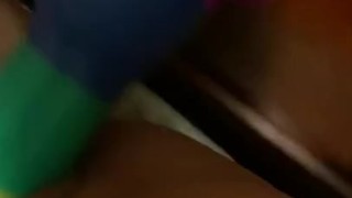 Horny teen fucks her dildo