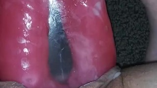 DP slut fucks herself