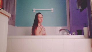 Bubble bath fun, come play with me