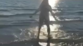 Nude Cartwheel at the Public Beach