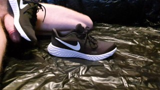 4K - Cum hard inside sexy Nike Sneaker