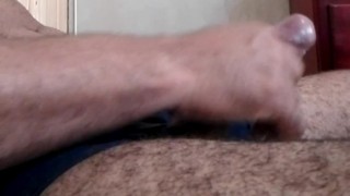 Guy Moaning and Groaning with Dirty Talk while Wanking with Intense Orgasm