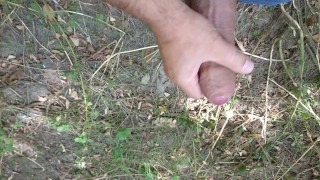 Masturbate in the city park