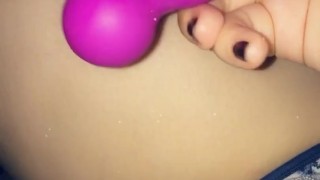 My Remote Controlled Vibe Covered in my Juices~