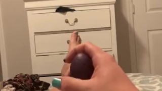 Tranny wears a strap-on (POV)