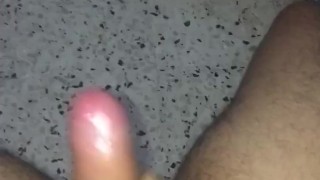 Masturbating and busting a big load 