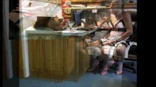 Webcam Show With Lovense Lush and Two Ebony Toys Make Sweet Cream