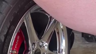 Pissing on my husband's mustang