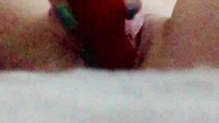 Solo play with big red 