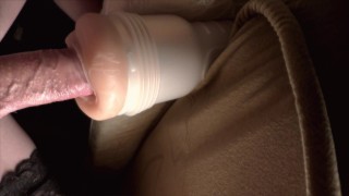 Horny Femboy Cums Twice In Wet Pocket Pussy ( sissygasm )
