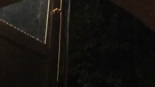 Pissing Naked Outside in the Dark Night Be Mature milf