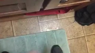 Dumb 18 y/o smacks cock