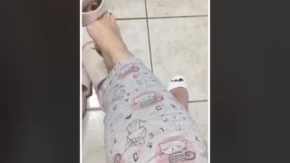 @tici_feet IG ticii_feet tici feet dangling white heels (preview) full video for sale