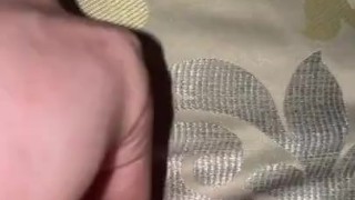 20yr old pegs himself with a big dildo for the first time cums quick 
