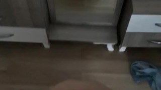 Big ass chubby slut from Tinder makes blowjob 