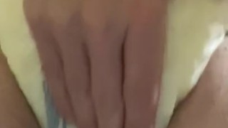 diaper sissy pees In her wet diaper 