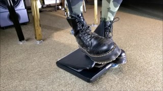 Computer Crushing with Doc Martens Jadon Boots ( View 2) (Trailer)