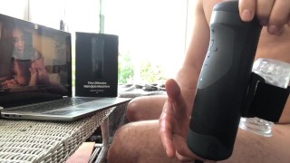 The handy masturbator, milking my cock, solo male, loud orgasm, huge cumshot. 
